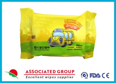 China Trapos mojados del bebé adicional de la avena 20PCS, etiqueta engomada simulada de Matt Water Baby Wipes With ningún olor en venta