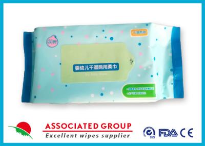 China Dual - Purpose Natural Baby Wipes Eco Friendly With Spunlace Nonwoven Fabric for sale