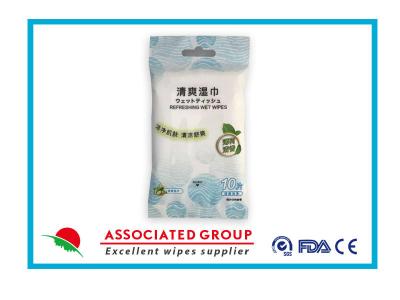 China De Komkommer Juice Adult Wet Wipes van de muntgeur Te koop