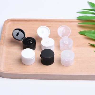 China Non Spill Package Bottle Sub-Pack Small Flip Bottle Cap PP Transparent Empty Test Cap Plastic Screw Cap Single Cap for sale