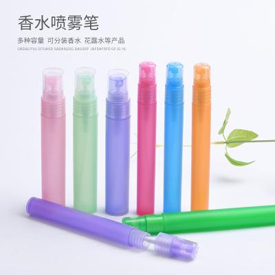 China 15ML20ML Round Cover Color Perfume Spray Pen PP Perfume Bottle Light Vapor Perfume Pen Cosmetic Material Colorful Toiletry Water Bottle for sale