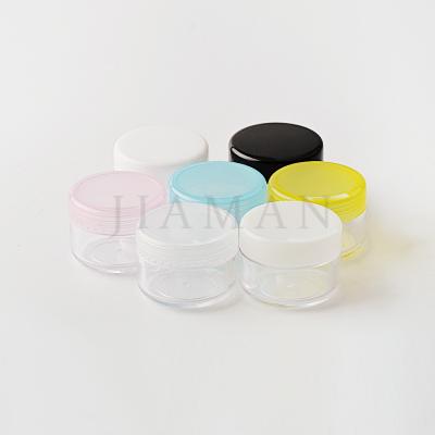 China Plastic Cosmetic Jars 10g Skin Care Cream Clear for sale