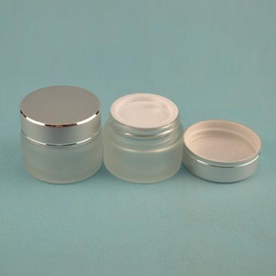 China Skin Care Cream Frosted Glass Bottle Frosted Glass Jar With Dropper Cap With Plastic Pump With Mist Sprayer for sale