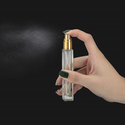 China Lead Free Empty Perfume Bottles 1/3 oz Perfume Atomizer Mini Fine Mist 10ml Glass Spray Bottle for sale