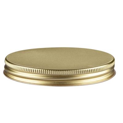 China Non Spill Custom Glass Caps Wholesale Glass Jar Aluminum Foil Covers Metal Lids With Linear for sale