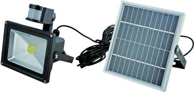 China new design solar PIR outdoor flood light for sale