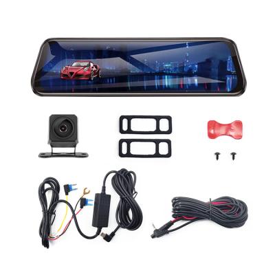 China 9.66 Inch IPS 1080P LCD Lens Rear View Mirror Car Recorder Dash Cam Front And Rear T90L 2 for sale