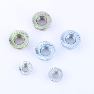 China Heavy Industry Hex Nut With Flange Nut / Hex Flange / Din6923 for sale