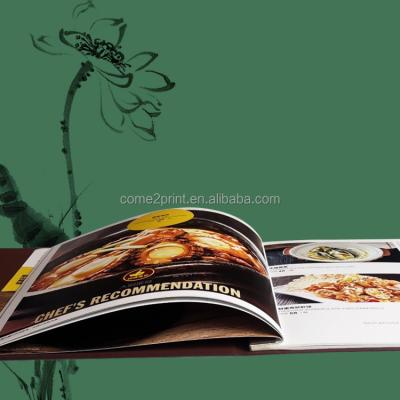 China Recipe Art Paper Lamination Food Family Menu Cooking Book Recipe Magazine Book Softcover Printing for sale