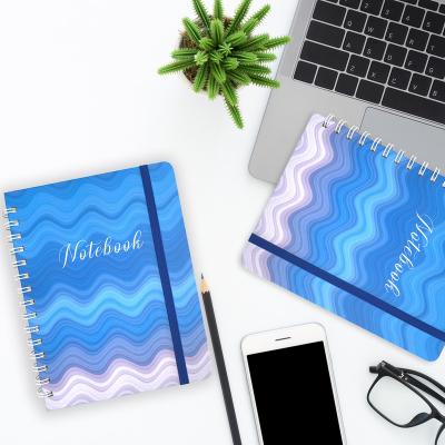 China Exquisite Printing Custom Art Paper Hard Cover Coil Notebook Design Hardcover Spiral Notebook Design Exquisite Notebook For Women Men for sale