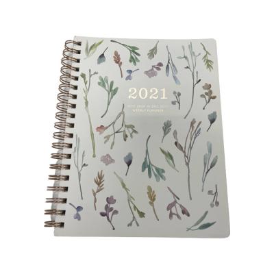 China Daily Weekly Monthly Notebook A5 Hardcover Glue Limit Notebook Planner Journal Notebook Spiral School Weekly Monthly Agenda for sale