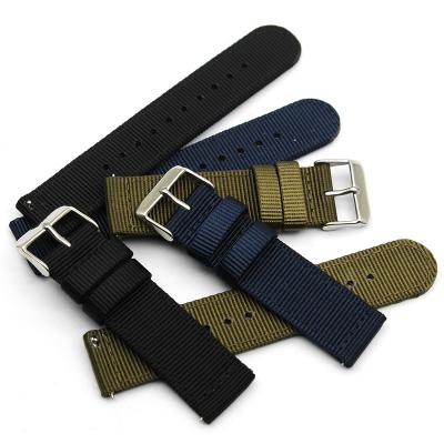 China Fabric Hotsale Top10 Quality NATO 18mm 20mm Nylon Watch Band Strap 22mm for sale