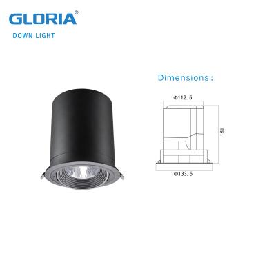 China Modern multicolor ed downlight 24w emergency downlight for sale