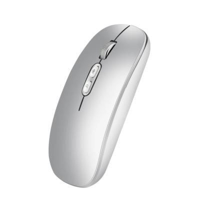 China Wholesale Mini Wireless BT Mouse Desktop Computer Wireless Dual Mode Mice Mute Rechargeable for sale