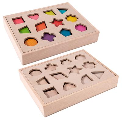 China Educational Toy Month of Toy Other Educational Toys Unisex 2-4 Years Old 0-24 Wooden Block Educational Box Shape for sale