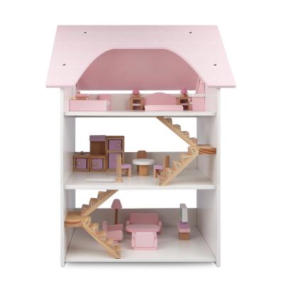 China Girls Toys Children's Wooden Room Furniture Sets Play Every Wooden House for sale