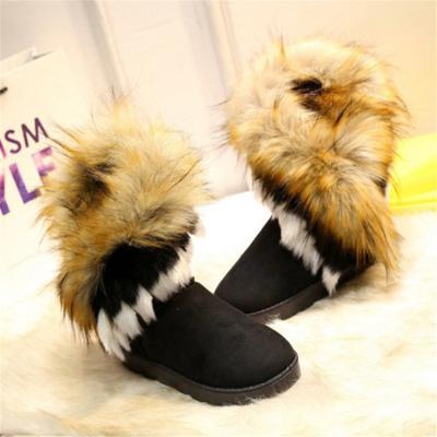 China Wholesale High Quality Women's Fashion Trend Women's Ankle Winter Fur Winter Fur Without Heel 2021 Women's Boots 2021 for sale