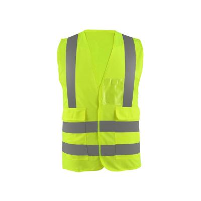 China High Quality Water Proof Custom Construction Work Pocket Safety Reflective Vest for sale