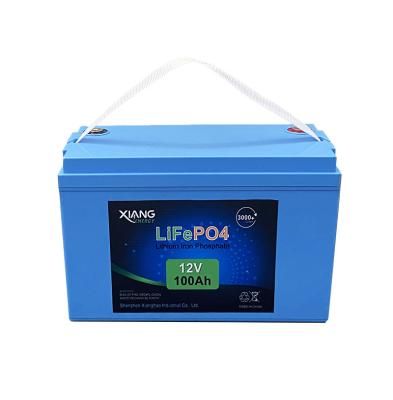 China Machine- The deep cycle lithium battery 12V 100AH ​​200Ah 24V 100AH ​​LiFePO4 rechargeable battery with LCD display for sale