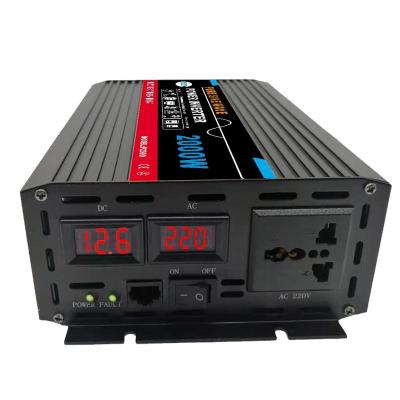 China Aluminum Shell 2000W Pure Sine Wave 4000w 12v 24v 48v 60Vdc Peak at 220Vac Off Grid Power Inverter for sale