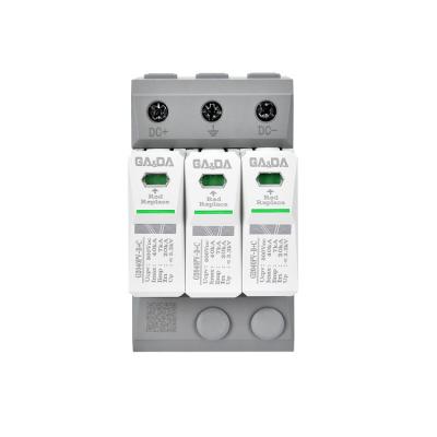 China GADA 3P 800V DC Surge Protector Voltage Surge Protector Device For Solar PV G2040PV-B+C-7-800-3P for sale