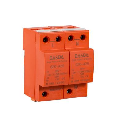 China Steel GADA AC Current Surge Protector 25kA 12.5ka 275V SPD Two Phase Low Voltage Type 1 for sale