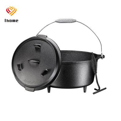 China Outdoor Cooking Tool Ihome Outdoor Camping Raising For Portable Camping Pot Cooking Pot Pan Mini Cookware Tool Stove Set for sale