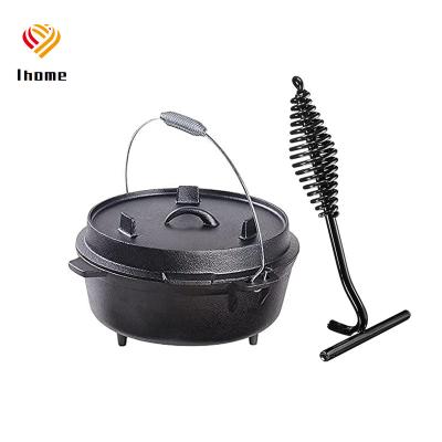 China Outdoor Cooking Tool Ihome Outdoor Camping Raising For Portable Camping Pot Cooking Pot Pan Mini Cookware Tool Stove Set for sale