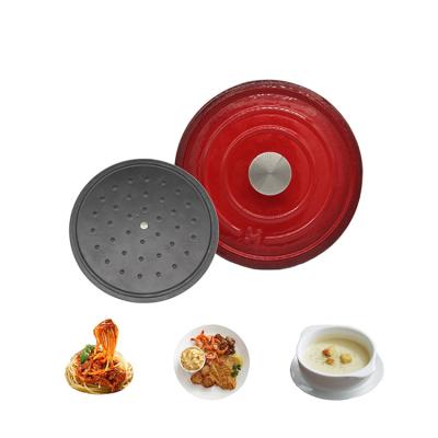 China Viable Wholesale Kitchen Supplies Round Small Household Cast Iron Pots For Cooking for sale