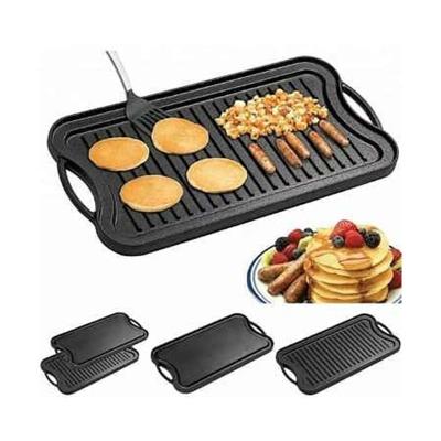 China Minimalist Custom Cast Iron Gas Charcoal Grilled Plate Barbecue Iron Plate Grill for sale