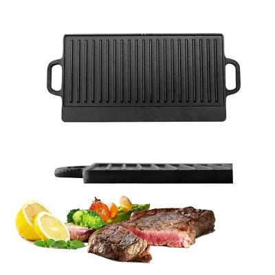 China Wholesale Minimalist Factory Barbecue Grill Dish Non Stick Pre-Seasoned Korean Square Barbecue Dish For Gas Stove for sale