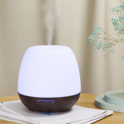 China Color Changing LED Light Glass Humidifier Led Fragrance Air, 400ml Cover White Diffuser Decorative Bedside Lamp Diffuser for sale