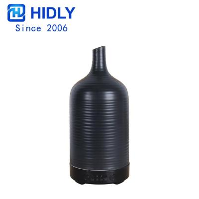 China Modern Black Ceramic Car Aroma Diffuser for Home Appliance and Essential Oils for sale