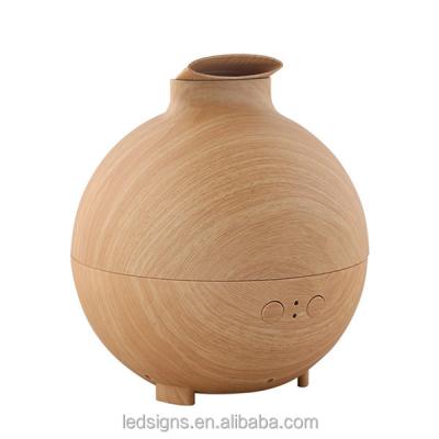 China Color Changing LED Light Amazon Hot Sales Ultrasonic Humidifier Wooden Cool Mist 500ml Essential Oil Diffuser for sale