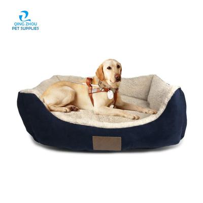 China Wholesale Luxury Dog Bed Rectangle Waterproof Ultra Soft Pet Stored Bed Washable Gog Bed for sale