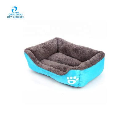 China Soft Comfortable Double Stocked All Season Dog Cushion Plush Pet Bed Dog Sofa Bed Tear Proof Dog Bed for sale