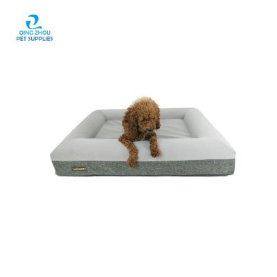 China Durable Durable Orthopedic Dog Bed With Cover Foam Pet Bed Removable Washable Extra Large Dog Bed for sale