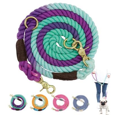 China New Arrival Custom Colored Pet Dogs Rope Dog Leash Reflective Round Nylon Pet Accessories For Dogs Harness for sale