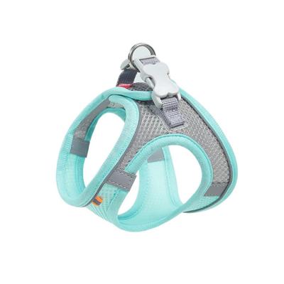 China Mesh Dogs Harnesses Leashes Foam Breathable Reflective Outdoor Dog Handle Dog Walking Leashes Night Set for sale