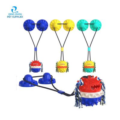 China Stocked pet supplies hot sale dog toy pet sucker ball pet toy ball dog toothbrush dog toys giggle ball for sale