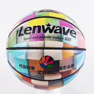 China PU Colors All-in-One Basketball Deflated Basketball Eco-Friendly Training for sale