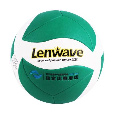 China Microfiber Leather Lenwave Desk Size 5 Microfiber Volleyball , Traing / Thermal Bonded Game Volleyball Ball Custom Wholesale for sale