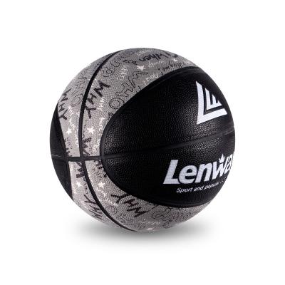 China Lenwave 4/5/6/7/9 official OEM basketball leather ball pvc/pu/microfiber training/game size basketball with rubber bladder for sale