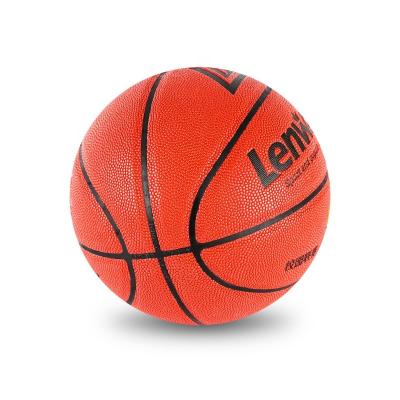 China PU Lenwave 4/5/6/7/9 official custom training basketball ball/game pvc/pu/microfiber size basketball with rubber bladder for sale