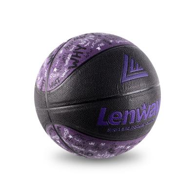 China PU Lenwave 4/5/6/7/9 official custom training basketball ball/game pvc/pu/microfiber size basketball with rubber bladder for sale