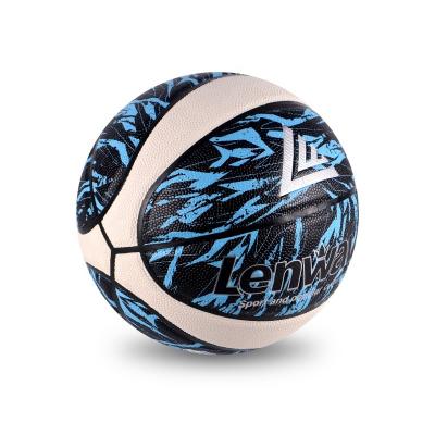 China PU Lenwave 4/5/6/7 Official Size OEM Training/Game Basketball OEM Basketball Ball With Rubber Bladder for sale