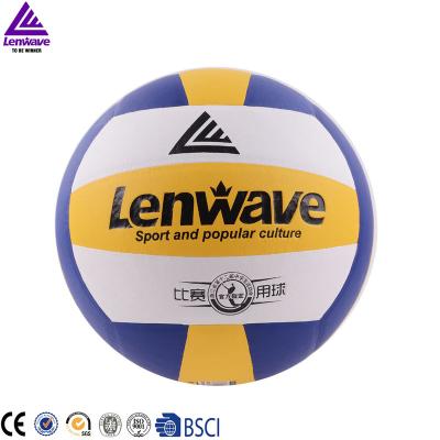 China PVC beach volleyball Lenwave brand factory price standard size good quality beach volleyball for sale