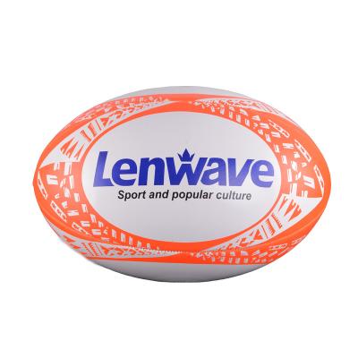 China PVC/PU/Microfiber Lenwave brand size 1/3/6/9 pvc/pu/microfiber rugby ball oem machine stitched custom rugby ball with rubber bladder for sale