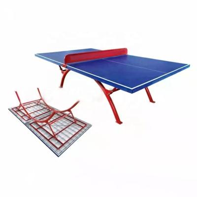 China SMC; Lenwave SMC Steel Professional Outdoor Ping Pong Table With Quick Clamp Ping Pong Net And Post Set Stronger Ping Pong Table for sale