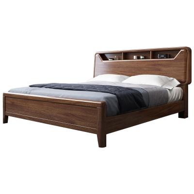 China Hot Sale Durable Modern Multifunctional Bedroom Furniture Storage Wooden Twin Bed for sale